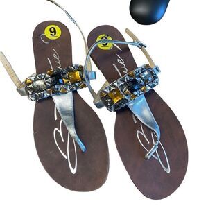 Boutique nine hard soles sandal new never worn see pics